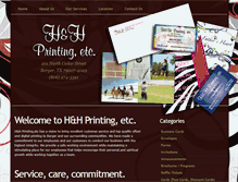 Tablet Screenshot of hhprintingetc.com